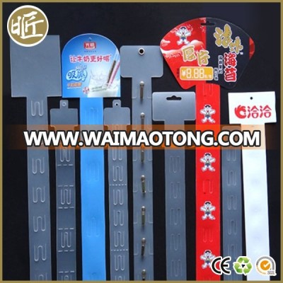 Custom logo printed eco-friendly plastic plastic display strip